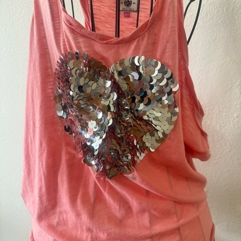 Pink Sleeveless Summer Top Lightweight Casual - Picture 3 of 6